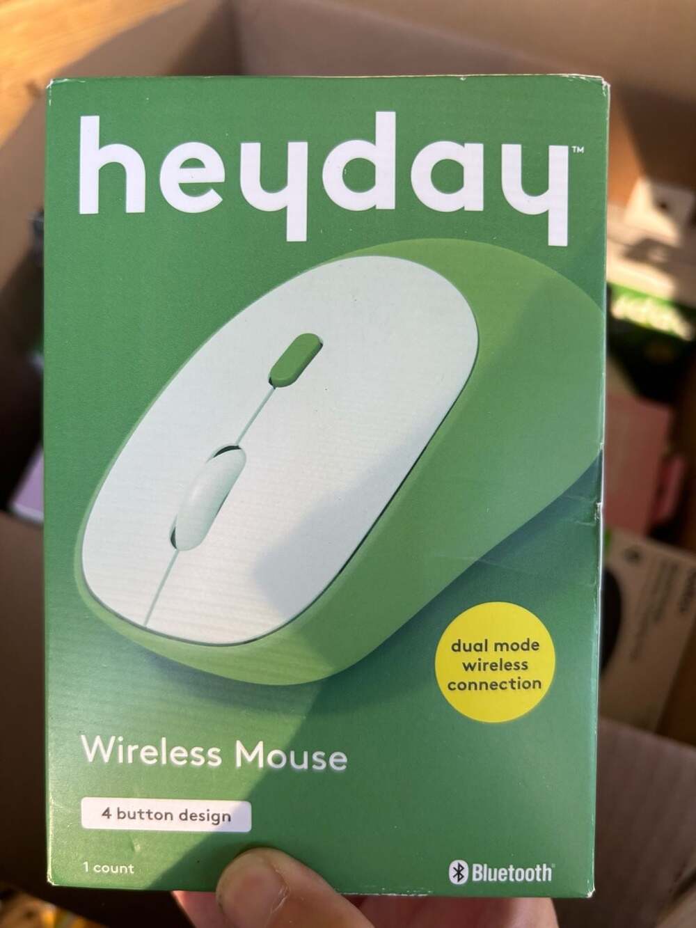 heyday Bluetooth Ergonomic Mouse Green